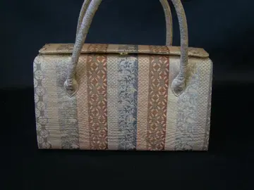 세련된 리큐 백 순수 실크 미사용 Zs1017