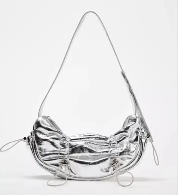 ZARA 개더 숄더백