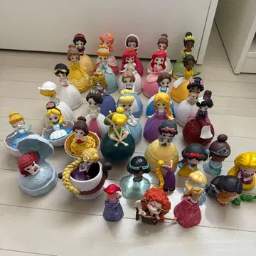 디즈니 프린세스 캡슐 캐릭터 피규어 30개 이상 팝마트