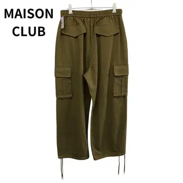 메종 클럽 카고 팬츠 블랙 스트릿 XS 캐주얼 남성용