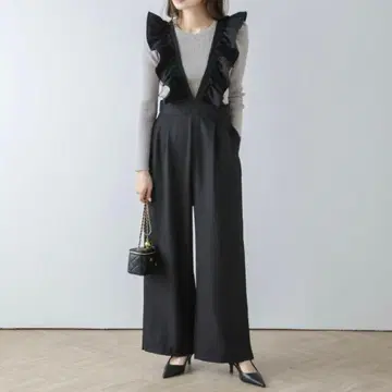 라지엠 올인원 살로펫 프릴 블랙 M 사이즈