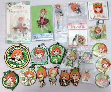 5등분의 신부 나카노 네잎 아크릴 스탠드 러버 스트랩 캔뱃지 아크릴 키링