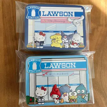 새상품 LAWSON 50주년 기념 산리오 캔 2개 세트