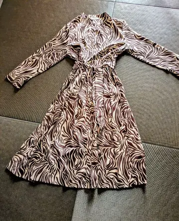 MARELLA 제브라 패턴 롱 원피스