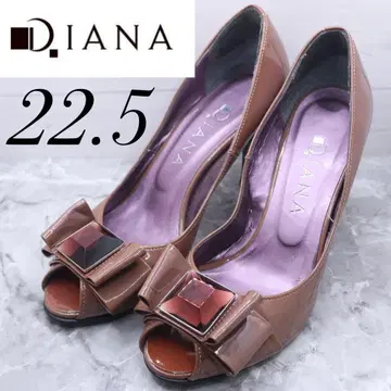 [ 204 ] DIANA 다이애나 에나멜 펌프스 리본 핑크브라운 22.5