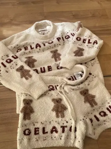 GELATO PIQUE 테디베어 룸웨어 상하의 세트