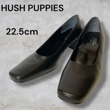 새상품 허시파피 블랙 스테디셀러 펌프스 22.5EE 일본제