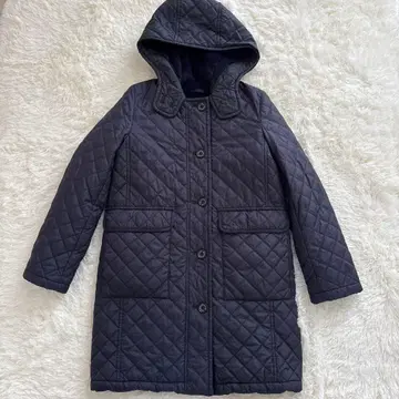 매킨토시 퀼팅 코트 보아 안감 네이비 38