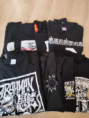밴드 T셔츠 8세트