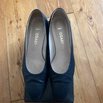 25.5cm 포멀용 여성용 펌프스 2켤레 블랙 라메 & 실버