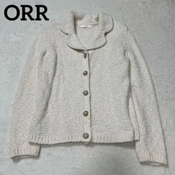 ORR 올 한국 자켓 가디건 펄 버튼 S