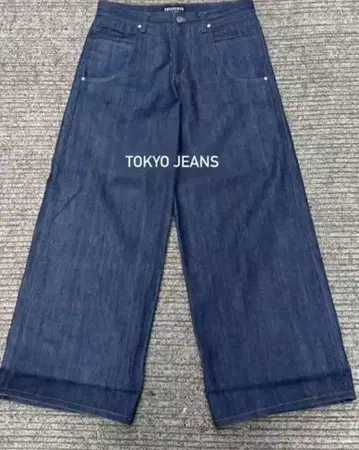 Tmlss frvr 셀비지 데님 빨간색 택 배기진