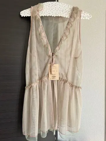 미사용 새상품 니코앤드 모듬 프릴 튤 베스트