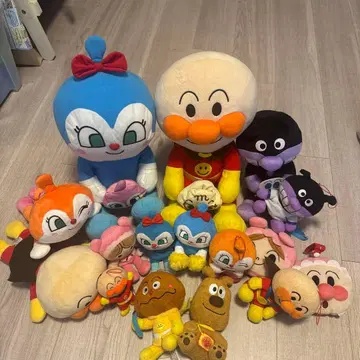 호빵맨 봉제 인형 세트 다수