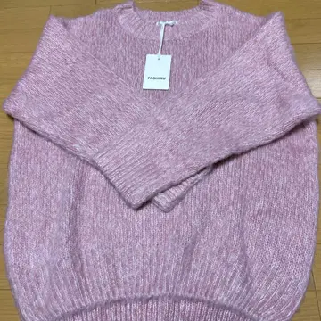 FASHIRU 핑크 니트 스웨터 긴팔