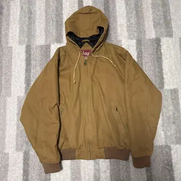 Four mile 후드 부착 브라운 점퍼 L 사이즈