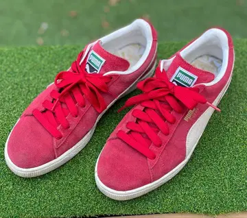 PUMA Suede 레드 스니커즈