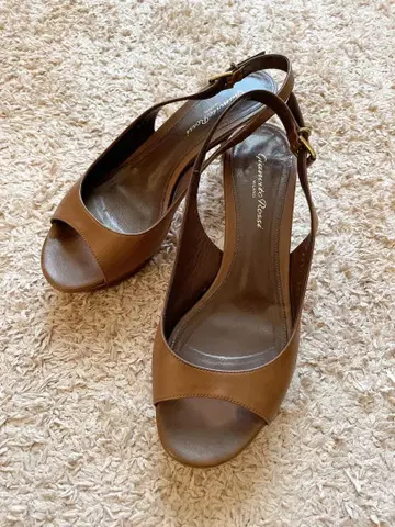 지안비토 로시 브라운 36 1/2 23.5cm 샌들 스트랩