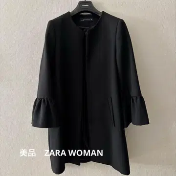 ZARA WOMAN 블랙 노카라 자켓 L