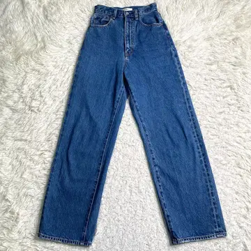 고품질 Moussy 데님 23 HW LOOSE STRAIGHT 코튼