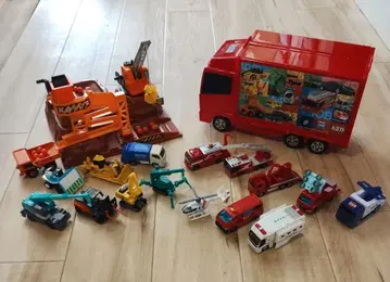 토미카 미니카 세트 건설 현장 소방 차량