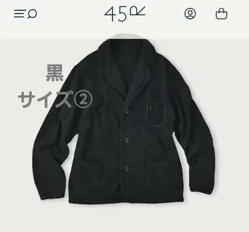 45R 데코보코 천축 908 티롤리안 자켓 블랙 02-S