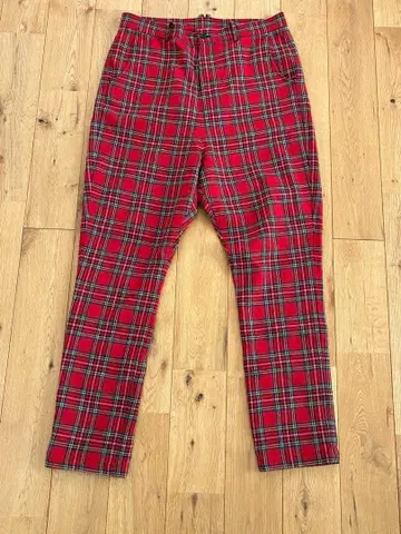 그램 glamb 빨간색 체크 슬랙스