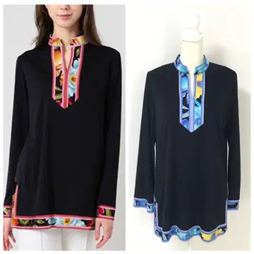 최근 새상품급 LEONARD 레오나르 칸칸 스트레치 튜닉 42