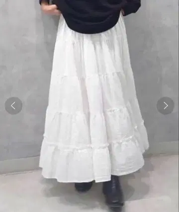 JOURNAL STANDARD LUXE 레이어 거즈 개더 스커트