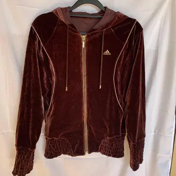 adidas 광택 있음 벨로아 후드티