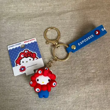 오사카 엑스포 내 구매 미사용품 산리오 먀쿠먀쿠 키링 헬로키티