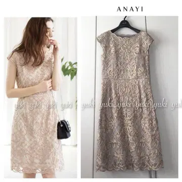 ANAYI 투톤 튤 자수 원피스 36