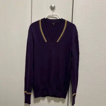 [ Paul Smith ] 보라색 V넥 니트 M 사이즈