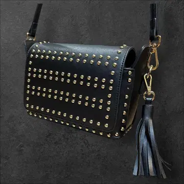 00s y2k 숄더백 스터드 archive 그런지 금 금장 장식