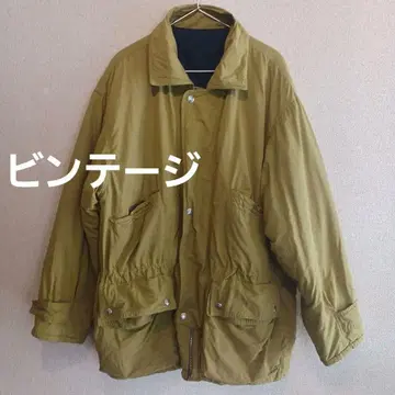 올리브색 모즈 코트 퀼팅 pop Eight four 빈티지