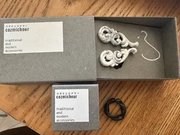 cozmichour 클립식 귀찌 화이트 그레이