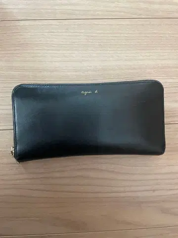 아네스베 가죽 장지갑 블랙
