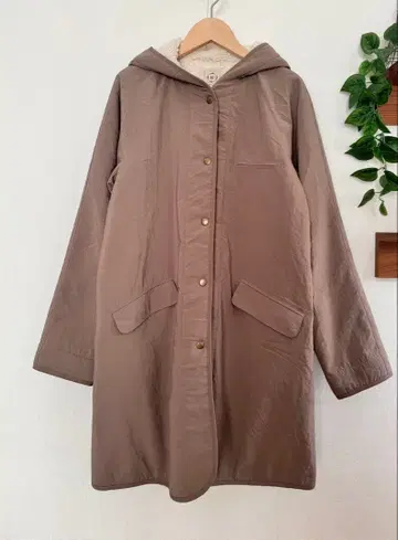 사만사 모스모스 SM2 보아 안감 후드 코트 아우터