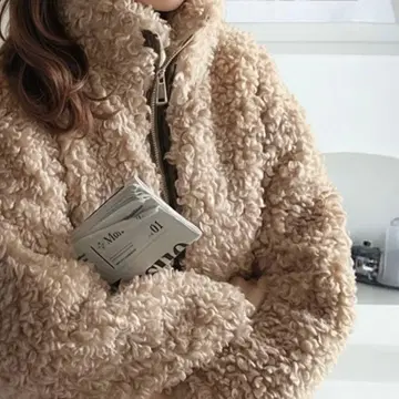 mily bilet 인조 가죽 테이프 사용 푸들 퍼 블루종