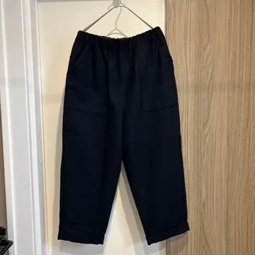 pasapas 파스아파스 네이비 캐주얼 팬츠 허리밴딩 릴렉스핏