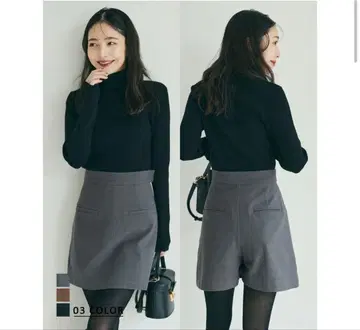 택 포함 미사용 새상품 베이스먼트 온라인 치마바지 스커트 숏팬츠