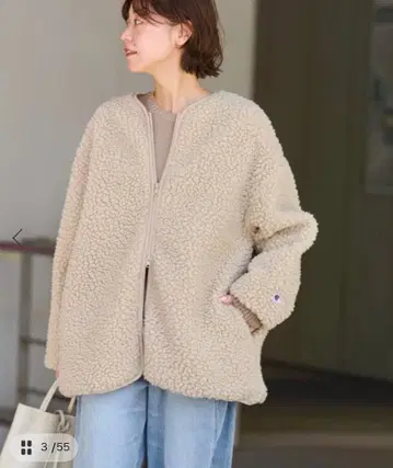 JOURNAL STANDARD relume 별주 보아 플리스 자켓