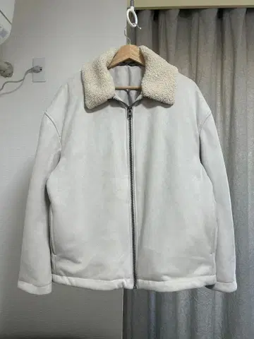 ZARA 충전솜 스웨이드 느낌 자켓 블루종 베이지