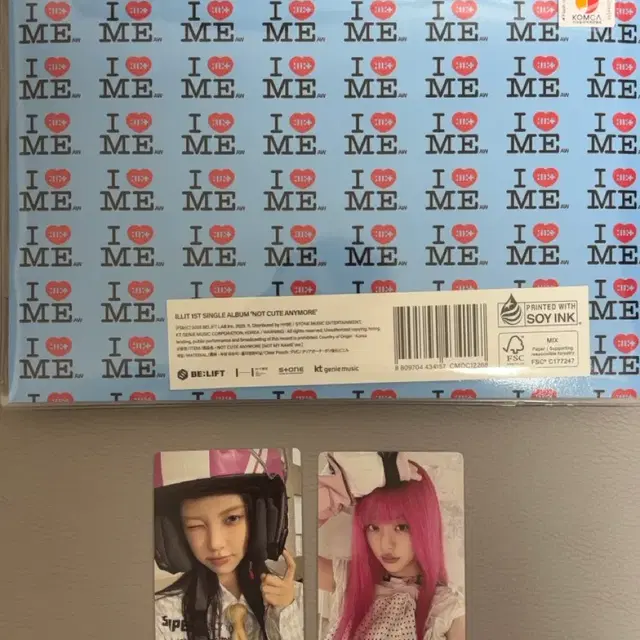 아일릿 낫큐트애니모어 투명 파우치 앨범 포카 포함