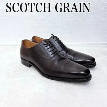 SCOTCH GRAIN 다크 브라운 드레스 신발