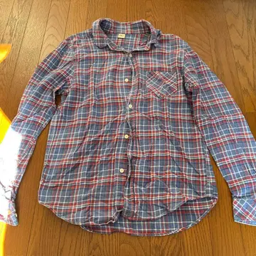 Rothman 체크 무늬 긴팔 플란넬 셔츠