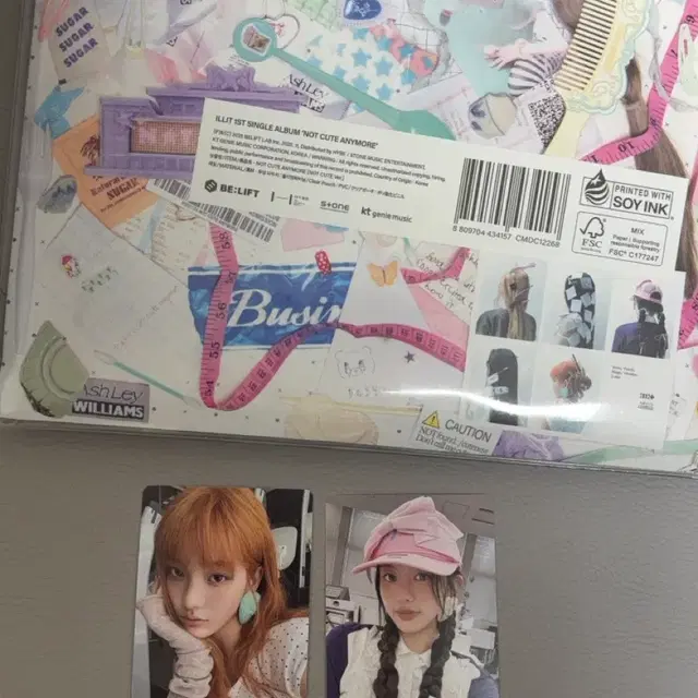 아일릿 낫큐트애니모어 투명파우치 앨범 포카 포함