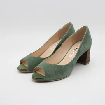 34 새상품 DIANA 다이애나 천연 가죽 오픈토 펌프스 (22cm)