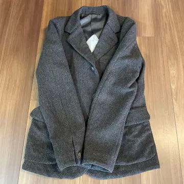 Kmit FOR SHIPS 그레이 테일러드 자켓 울 혼방