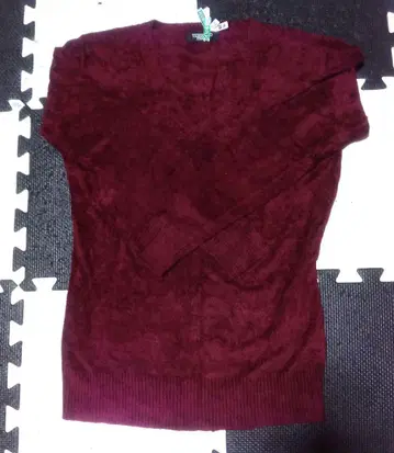 TORNADO MART 남성용 V넥 스웨터 와인